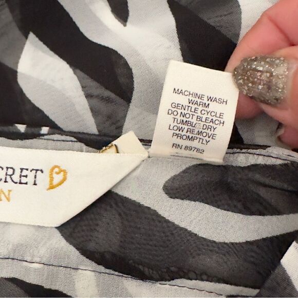 Victoria’s Secret Collection Vintage Sheer Zebra Print Maxi Dress / Coverup - Picture 16 of 16